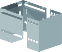 Almeva Wandkonsolenverlängerung LAB, Edelstahl