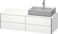Duravit Waschtisch-Unterschrank XSquare, 140 x 54,8 x 40 cm, 4 Schubkästen, wandhängend
