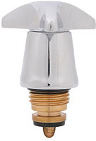 FORMAT Tec Sanitär-Oberteil, 3-Sterngriff, Farbpunkt blau/rot, Messing