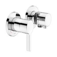 KEUCO Fertigmontageset Edition 400, UP-Einhebelmischer, mit Schlauchanschluss, Brausehalter, für 2 Verbraucher