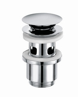 KLUDI Push-Open Ablaufgarnitur, G 1 1/4, für Waschtisch mit Überlauf