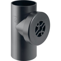 Geberit Reinigungsstück PE, 90°, mit runder Serviceöffnung, PE-HD