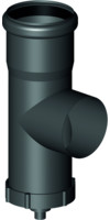 Almeva Umlenk-T-Stück STARR, mit Ablauf, mit Revision, PP