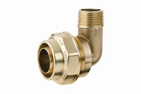 BEULCO PE-Winkelstück 77300, 90°, Messing, Stützrohr lose