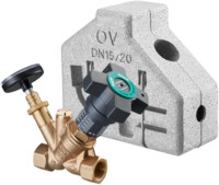 Oventrop Strangregulierventil Aquastrom C, beiderseits IG, mit Dämmung