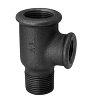 Gröditzer T-STück Nr.134, IG/IG reduziert/AG, schwarz