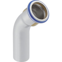 Geberit Gas-Bogen Mapress, 45°, mit Einschubende, Edelstahl