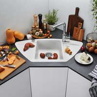 Blanco Spüle ZIA 9 E SILGRANIT, symetrisch, Ablauffernbedienung