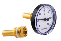 Afriso Bimetall-Thermometer BiTh 63 K axial, 0/60 °C, Gehäuse-Ø 63 mm