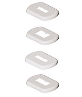 Wemefa Kunststoffrosetten, weiß, 2-tlg.