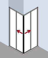 FORMAT Basic Gleittür-Eckeinstiegshälfte 2-tlg., Kerolan Fontana