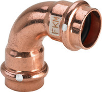 Viega Bogen Profipress S 4516, 90°, Kupfer, SC-Contur