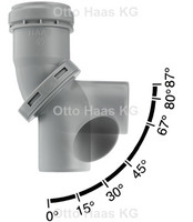 HAAS Multi-Bogen OHA, 0-87° stufenlos einstellbar, grau