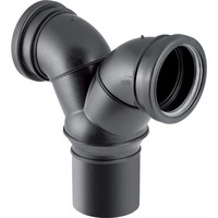Geberit Doppelanschlussbogen Silent db20, 90°, mit Lippendichtung aus EPDM