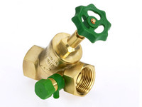 Bender Schrägsitzventil 1427, mit Entleerung, Messing