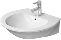 Duravit Waschtisch Darling New, mit Hahnloch, Überlauf, Hahnlochbank
