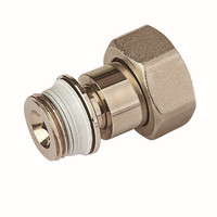 Flamco Ausgleichstülle, für Heizkörper-Anschluss, Messing vernickelt