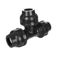 Gebo Plast T-Stück, mit 3 Seiten zum Klemmen