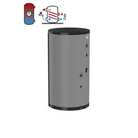 Flamco Hochleistungsspeicher Duo HLS-E, Edelstahl, silber, mit Isolierung
