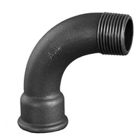 Gröditzer Bogen Nr.1, 90°, lang, IG/AG, schwarz