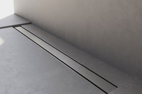 FORMAT Tec Flex-F Duschrinne, frei befliesbar, 2x Siphon, Edelstahl gebürstet