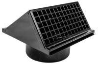 Wolf Wandhaube, schwarz (RAL 9005)