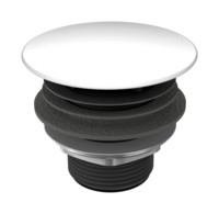 Kaldewei Permanentablaufventil 3904, runder, emaillierter Deckel