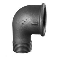 Gröditzer Winkel Nr.92, 90°, IG/AG, reduziert, schwarz