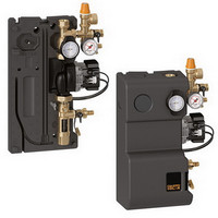 Caleffi Pumpengruppe, Rücklaufanschluss, vorgerüstet