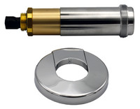 Deltamess Mantelrohr Koax, mit 2-tlg. Rosette