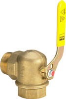 Viega Gaszählerkugelhahn G2110, Messing, Eck, für Zweistutzengaszähler