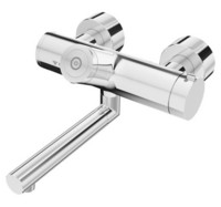 SCHELL Wand-Waschtisch-Thermostat VITUS VW-C-T, Batteriebetrieb, Mischwasser, verchromt