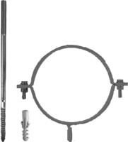 Almeva Rohrschelle LIB, mit Stockkschraube und Dübel