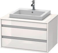Duravit Waschtisch-Unterschrank Ketho, für Einbauwaschtisch mittig, 2 Schubkästen