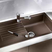 Blanco Spüle ZIA 5 S SILGRANIT, reversibel, mit Ablauffernbedienung