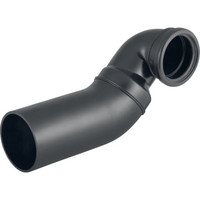 Geberit Anschlussbogen PE, 90°, PE-HD, für Wand-WC, rechts gekröpft