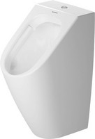 Duravit Absaug-Urinal Me by Starck, 30 x 35 cm, mit Fliege, Zulauf von oben, Rimless