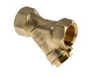 Bender Schmutzfänger 1450, mit Niro-Siebeinsatz, PTFE-Dichtung, Messing