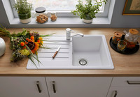 Blanco Spüle LEGRA 45 S SILGRANIT, reversibel, ohne Ablauffernbedienung