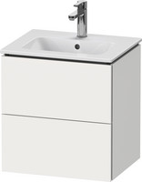 Duravit Waschtisch-Unterschrank Compact L-Cube, 52 x 42,1 x 55 cm, 2 Schubkästen, wandhängend