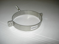 Bertrams Wandbefestigungsschelle, mit Stockschraube, Edelstahl