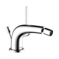 KEUCO Bidet-Einhebelmischer Edition 400, Ausladung 127 mm, mit Ablaufgarnitur