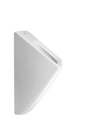 Duravit Absaug-Urinal Viu, 31 x 30 cm, Zulauf von hinten, Abgang waagerecht