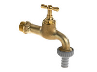 Bender Auslaufventil 1030, Schlauchverschraubung, Knebelgriff