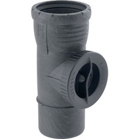 Geberit Reinigungsstück Silent Pro, 90°, mit runder Serviceöffnung