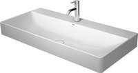 Duravit Möbel-Waschtisch geschliffen DuraSquare, 100 x 47 cm, ohne Überlauf, mit Hahnlochbank
