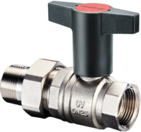 Oventrop Kugelhahn Optibal, PN 16, Verschraubung, IG, Messing vernickelt