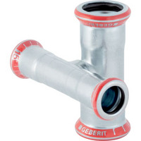 Geberit Kreuzstück Mapress C-Stahl, reduziert, außen verzinkt