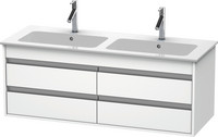 Duravit Waschtisch-Unterschrank Ketho, 127 x 47,5 x 48 cm, 4 Schubkästen, wandhängend