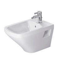 Duravit Wand-Bidet DuraStyle, 37 x 54 cm, mit Hahnloch, Überlauf, Hahnlochbank